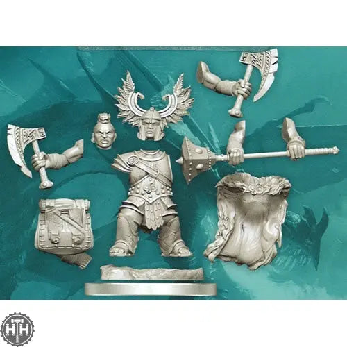 D&D Frameworks: Dwarf Barbarian Female D&D RPG Miniatures Wizkids