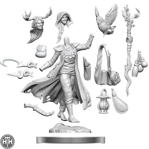 D&D Frameworks: Human Druid Female D&D RPG Miniatures Wizkids