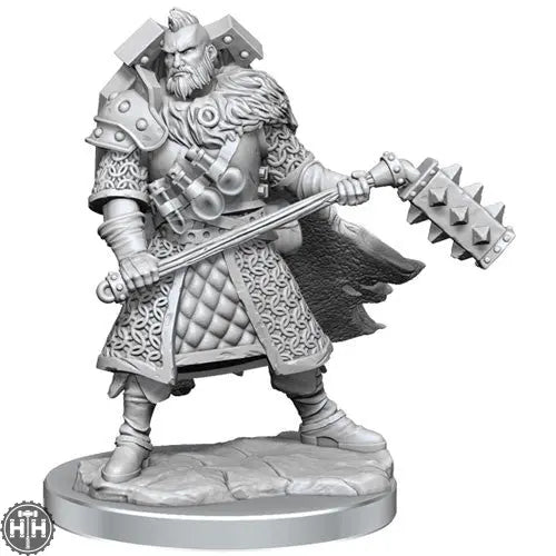 D&D Frameworks: Human Fighter Male D&D RPG Miniatures Wizkids