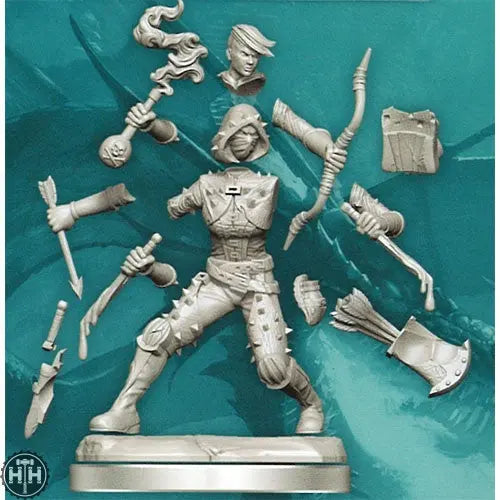 D&D Frameworks: Human Rogue Female D&D RPG Miniatures Wizkids