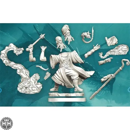D&D Frameworks: Human Wizard Male D&D RPG Miniatures Wizkids