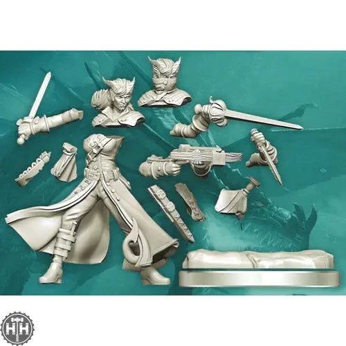 D&D Frameworks: Tiefling Rogue Female D&D RPG Miniatures Wizkids