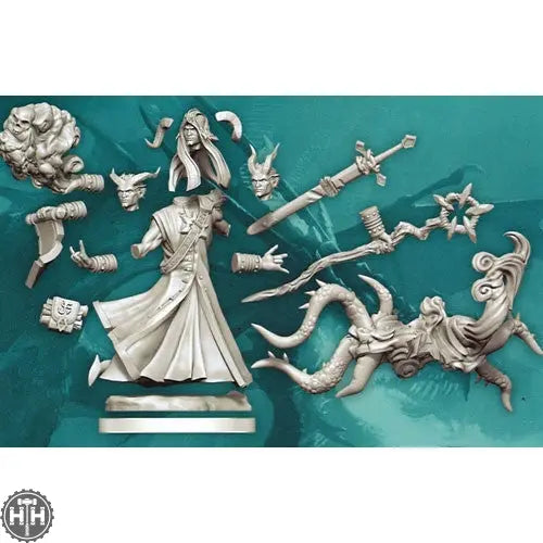 D&D Frameworks: Tiefling Warlock Male D&D RPG Miniatures Wizkids