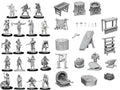 Townspeople & Accy D&D RPG Miniatures WizKids