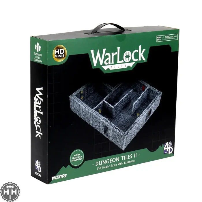 WarLock Tiles: Dungeon Tiles II - Full Height Stone Walls Expansion D&D RPG Miniatures Wizkids