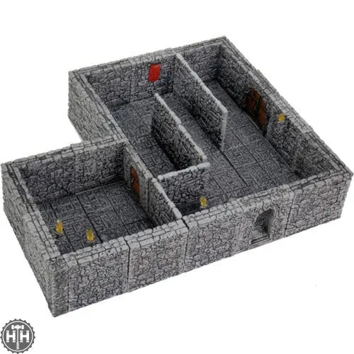 WarLock Tiles: Dungeon Tiles II - Full Height Stone Walls Expansion D&D RPG Miniatures Wizkids