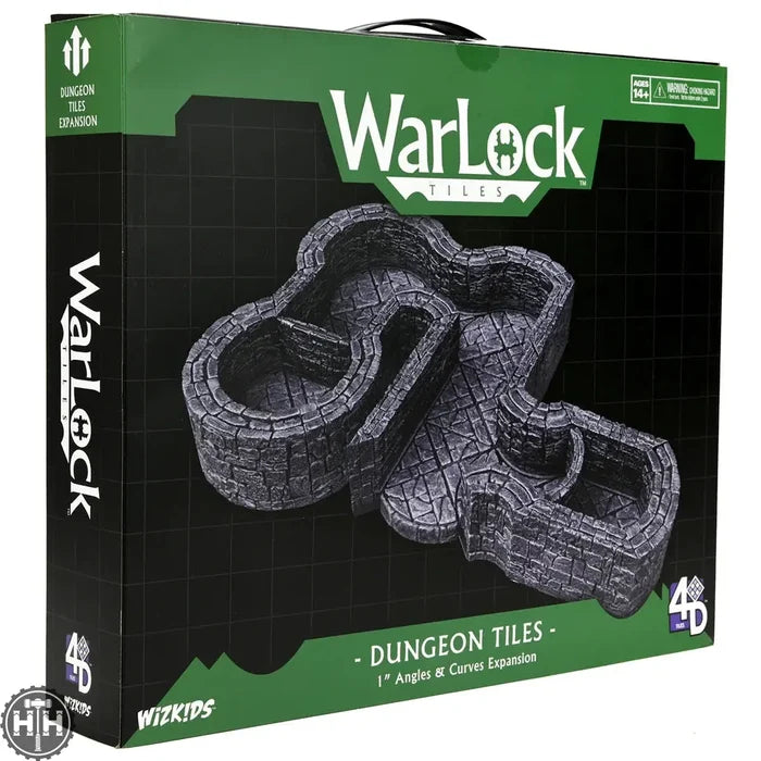 WarLock Tiles: Expansion Pack - 1 in. Dungeon Angles & Curves D&D RPG Miniatures Wizkids