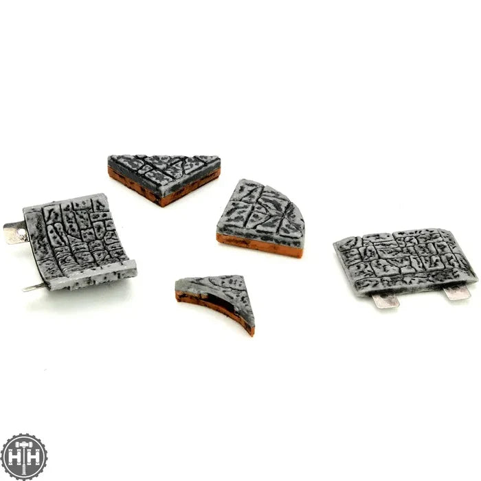 WarLock Tiles: Expansion Pack - 1 in. Dungeon Angles & Curves D&D RPG Miniatures Wizkids