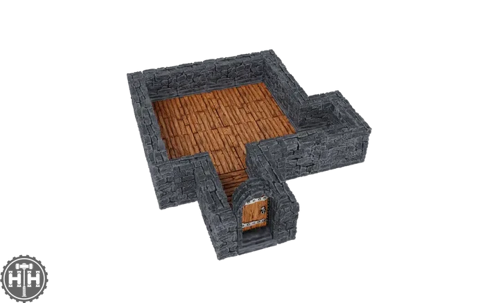 WarLock Tiles: Expansion Pack - 1 in. Dungeon Straight Walls D&D RPG Miniatures Wizkids