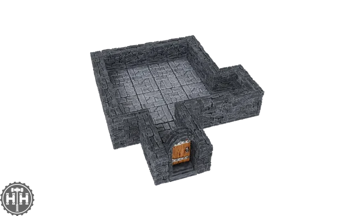 WarLock Tiles: Expansion Pack - 1 in. Dungeon Straight Walls D&D RPG Miniatures Wizkids