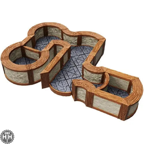 WarLock Tiles: Expansion Pack - 1 in. Town & Village Angles & Curves D&D RPG Miniatures Wizkids