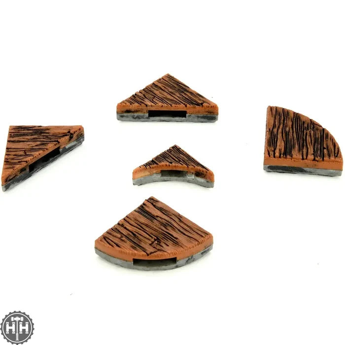 WarLock Tiles: Expansion Pack - 1 in. Town & Village Angles & Curves D&D RPG Miniatures Wizkids