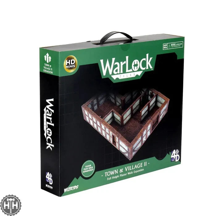 WarLock Tiles: Town & Village II - Full Height Plaster Walls Expansion D&D RPG Miniatures Wizkids