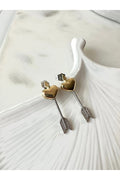 Eros Steel Earrings -Silver