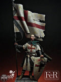 FeR Miniatures - Templar Standard Bearer Acre, 1191 Ferminiatures FeR Miniatures