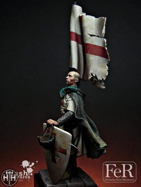 FeR Miniatures - Templar Standard Bearer Acre, 1191 Ferminiatures FeR Miniatures