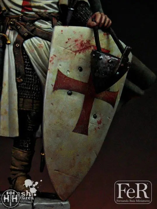 FeR Miniatures - Templar Standard Bearer Acre, 1191 Ferminiatures FeR Miniatures