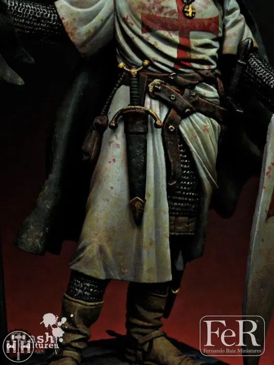 FeR Miniatures - Templar Standard Bearer Acre, 1191 Ferminiatures FeR Miniatures