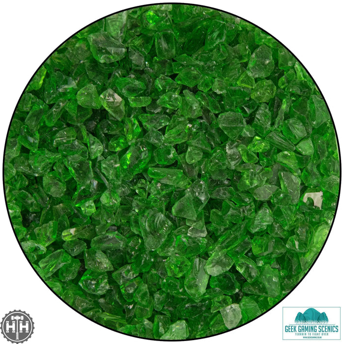 GGS Base Ready Weird-Crystal Dark Green Large Base Ready Geek Gaming Scenics