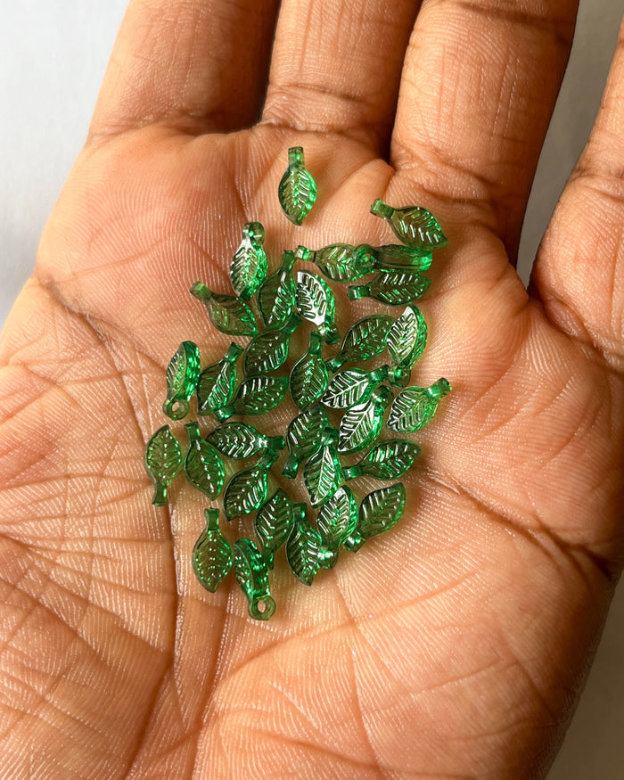 Green Leaf Beads Pack
