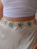 Green Lotus Flower Belt
