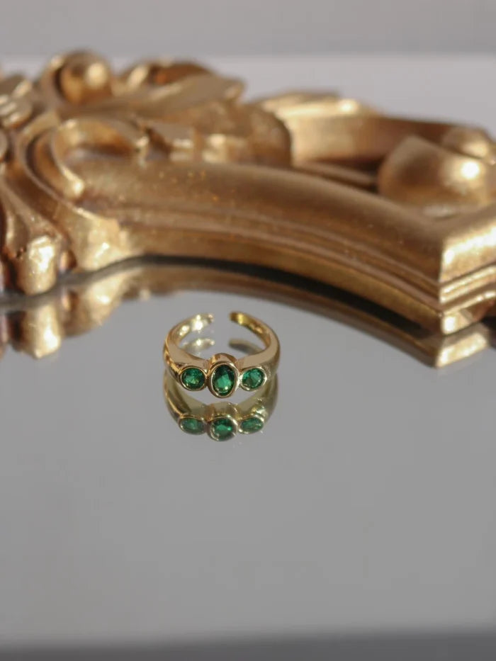 Green Trio Ring