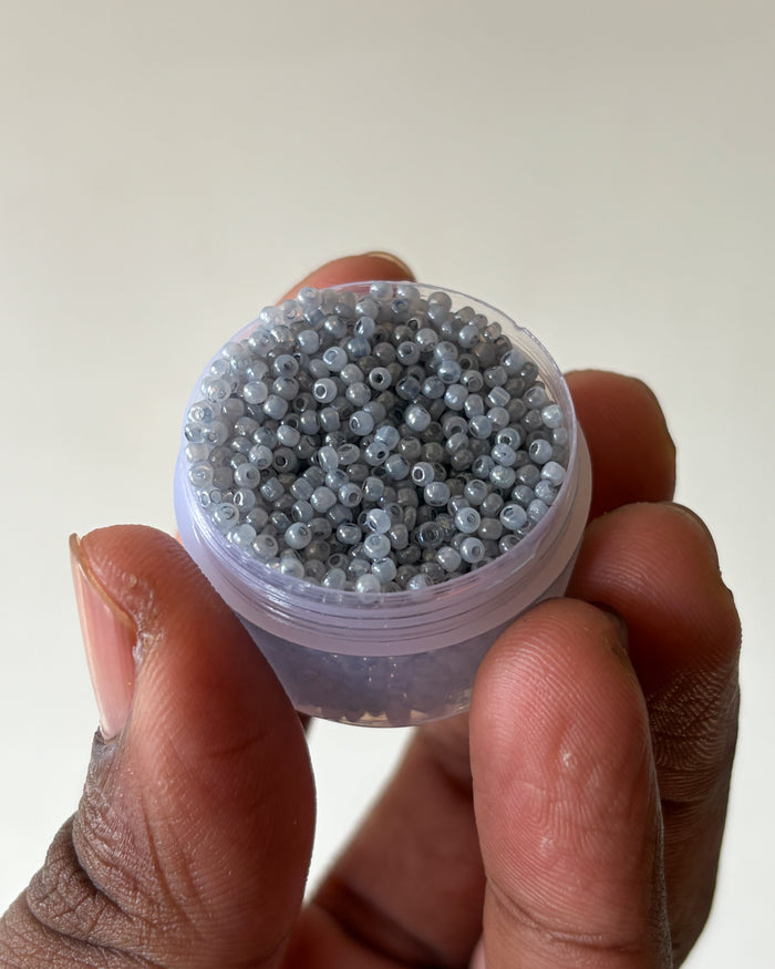 Grey 11/0 size seed beads