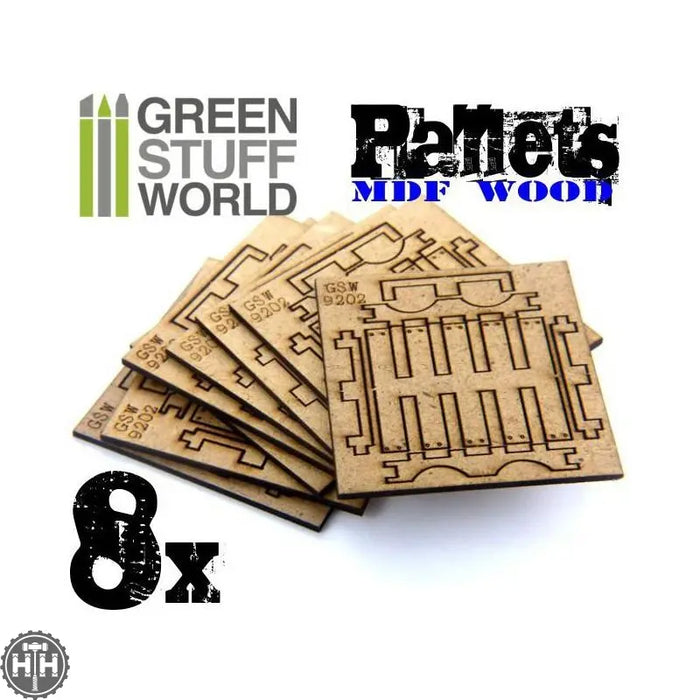 GSW 8x Laser Cut PALLETS GSW Hobby Green Stuff World