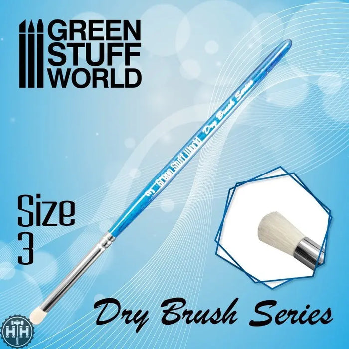 GSW BLUE SERIES Dry Brush - Size 3 GSW Dry Brush Green Stuff World