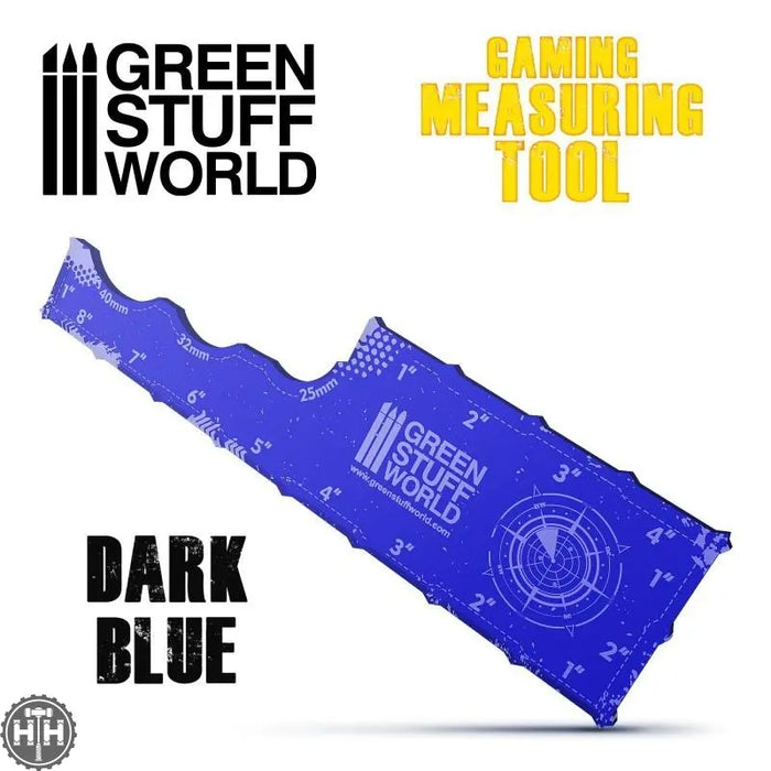 GSW Gaming Measuring Tool - Dark Blue Gaming Tool Green Stuff World