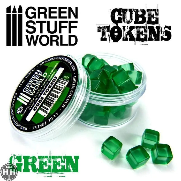 GSW Green Cube tokens GSW Hobby Green Stuff World
