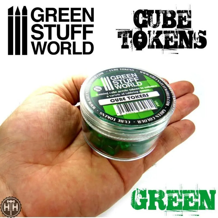 GSW Green Cube tokens GSW Hobby Green Stuff World