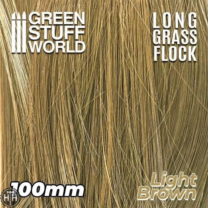 GSW Long Grass Flock 100mm - Light Brown Flock Green Stuff World