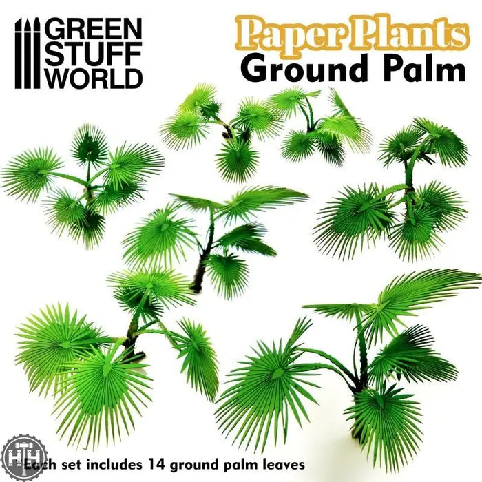 GSW Paper Plants - Ground Palm Paper Plants Green Stuff World