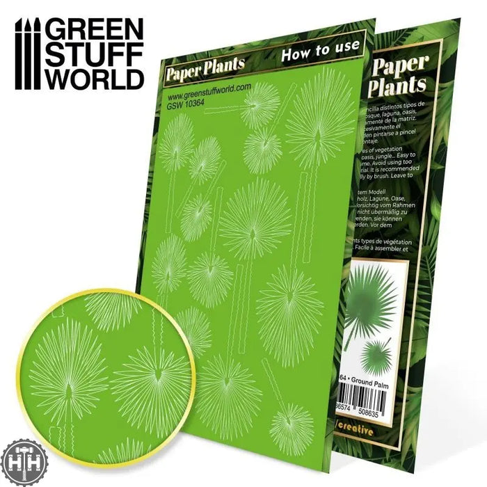 GSW Paper Plants - Ground Palm Paper Plants Green Stuff World