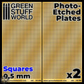 GSW Photo-etched Plates - Small Squares GSW Hobby Green Stuff World