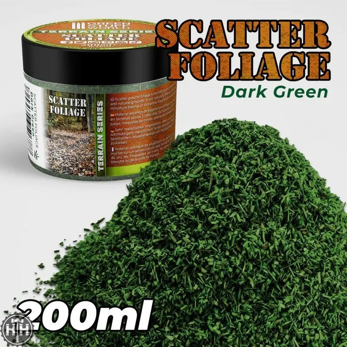 GSW Scatter Foliage - DARK Green - 200ml Flock Green Stuff World