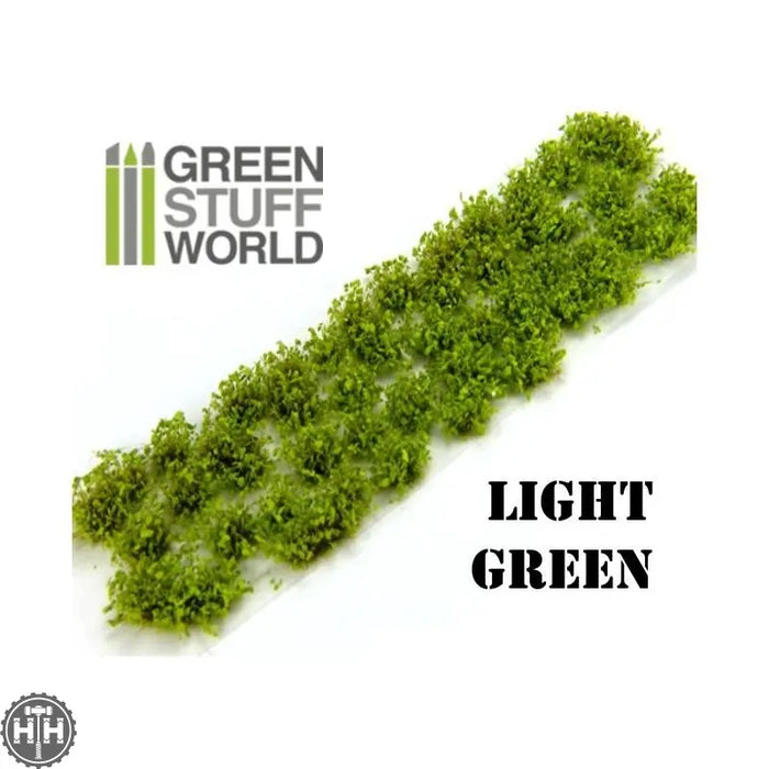 GSW Shrubs TUFTS - 6mm self-adhesive - LIGHT GREEN GSW Hobby Green Stuff World