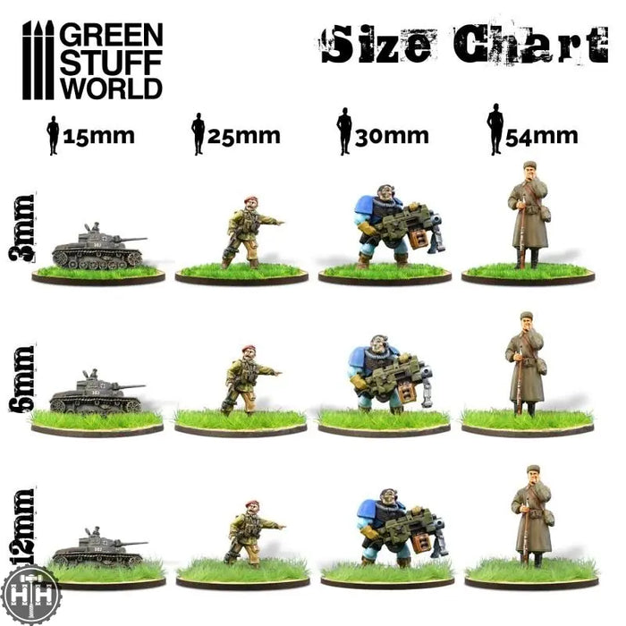 GSW Static Grass Flock 12mm - Grass Green - 180 ml GSW Hobby Green Stuff World