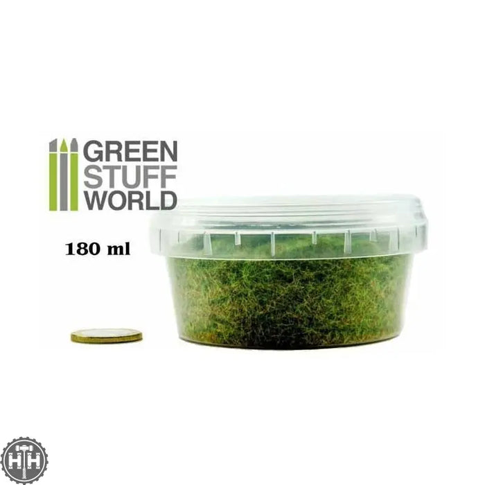 GSW Static Grass Flock XL - 6 mm - Realistic Green - 180 ml GSW Hobby Green Stuff World