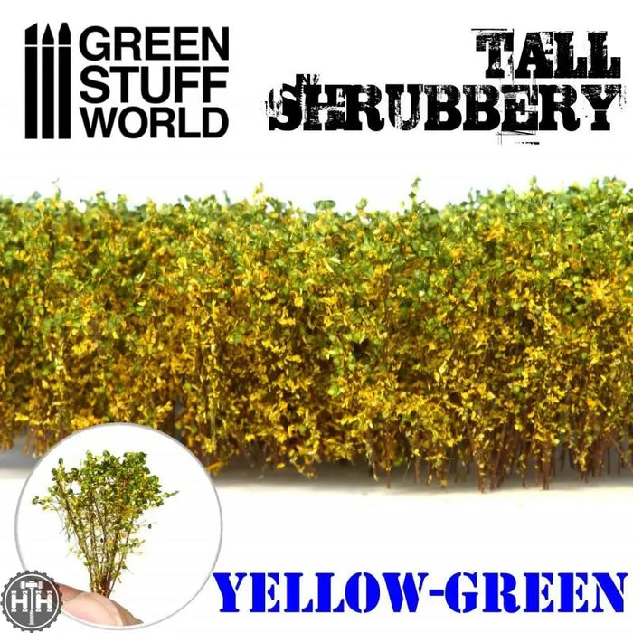GSW Tall Shrubbery - Yellow Green GSW Hobby Green Stuff World