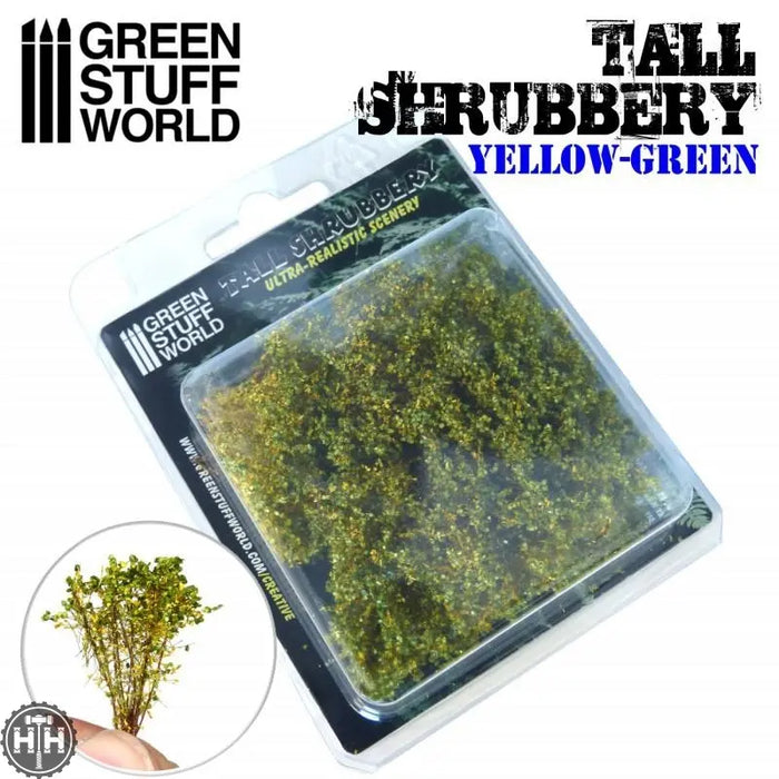 GSW Tall Shrubbery - Yellow Green GSW Hobby Green Stuff World