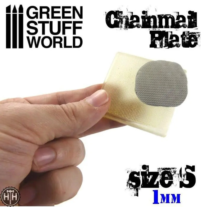 GSW Texture Plate - ChainMail Size S Texture Plate Green Stuff World