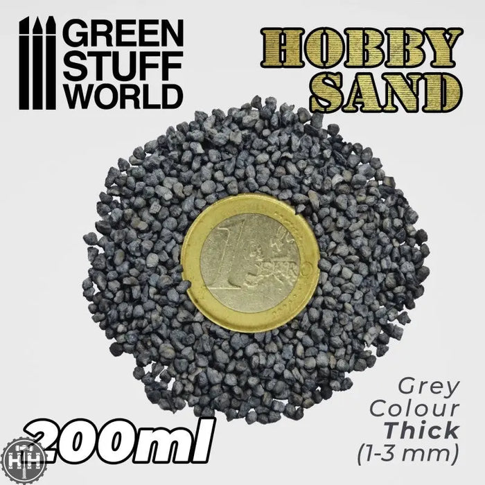 GSW Thick Hobby Sand - Dark Grey 200ml Basing Green Stuff World