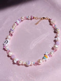 Happy Cloud And Unicorn Pearl Necklace