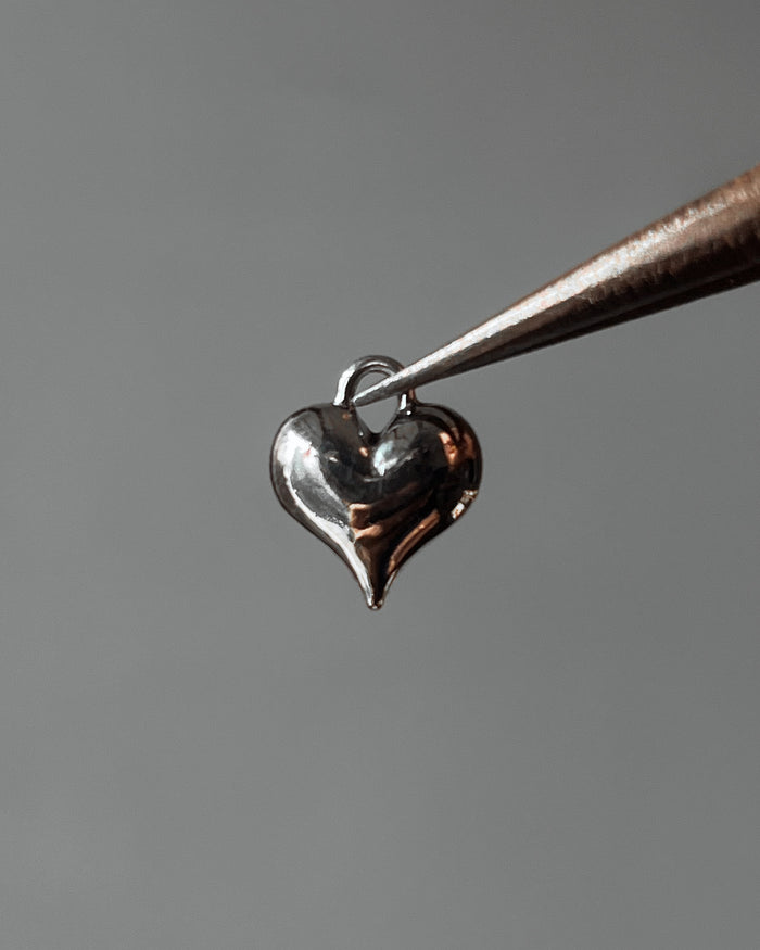 Heart charm - 100 pc