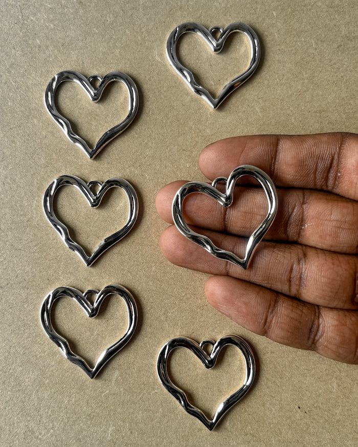 Heart charm pack of 5