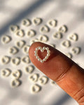 Heart pearl beads // 25 grams