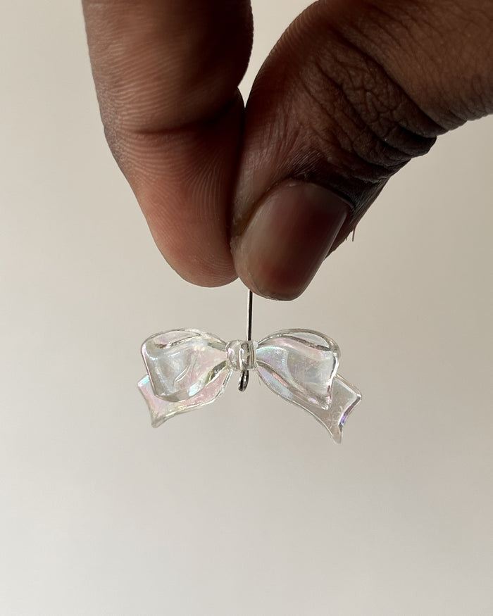 Holographic Bow beads / 50 grams