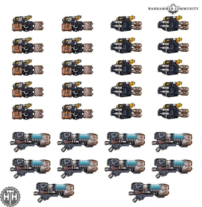 Heavy Weapons Upgrade Set: Heavy Flamers, Multi-meltas, and Plasma Cannons Horus Heresy Games Workshop